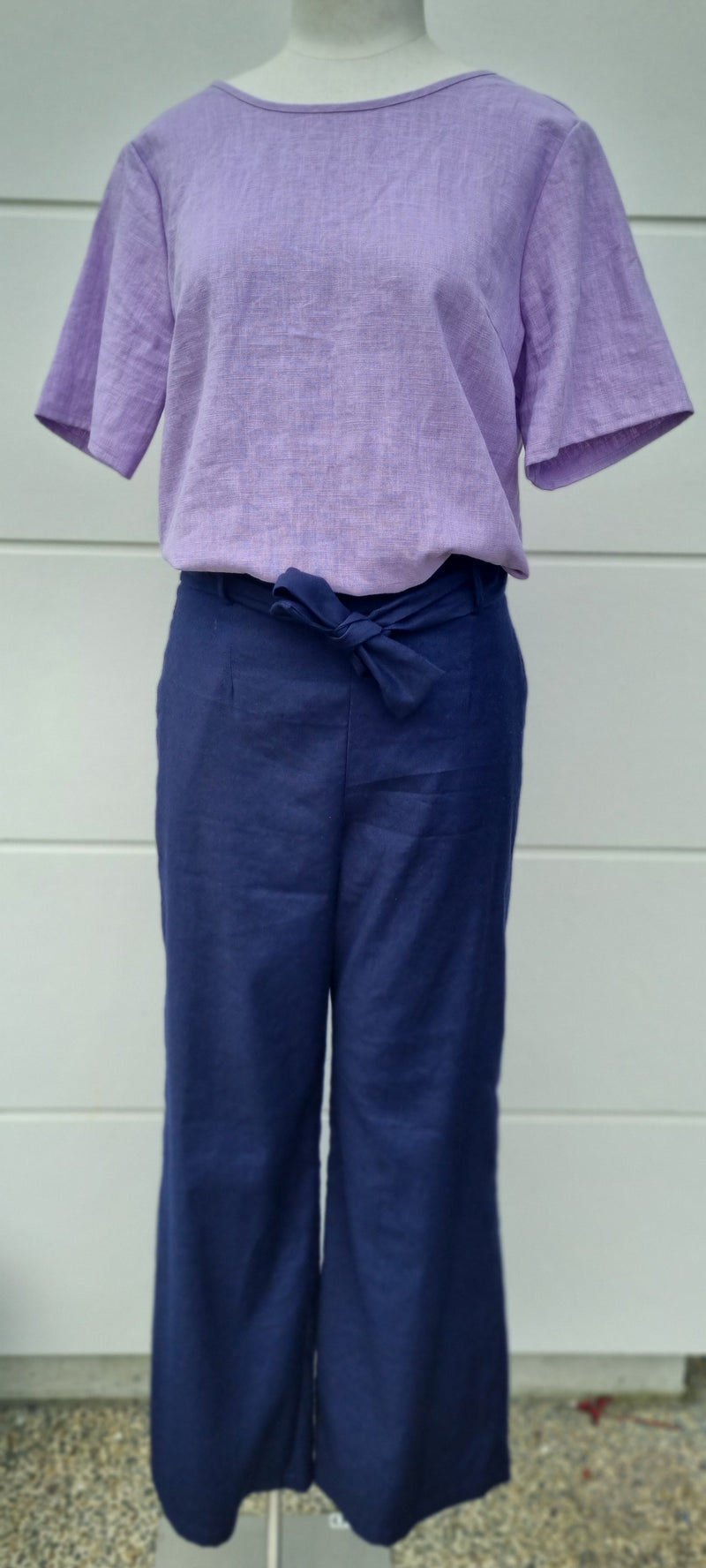 Perfect Linen Pants - Navy - Linen, Viscose, Spandex