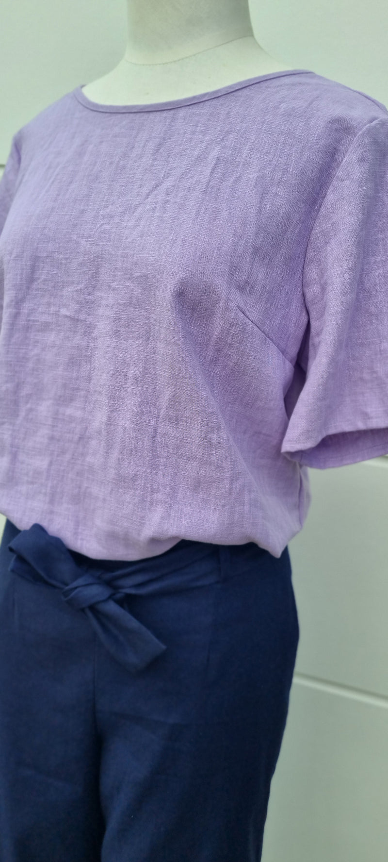 Emily Top - Lavender Linen