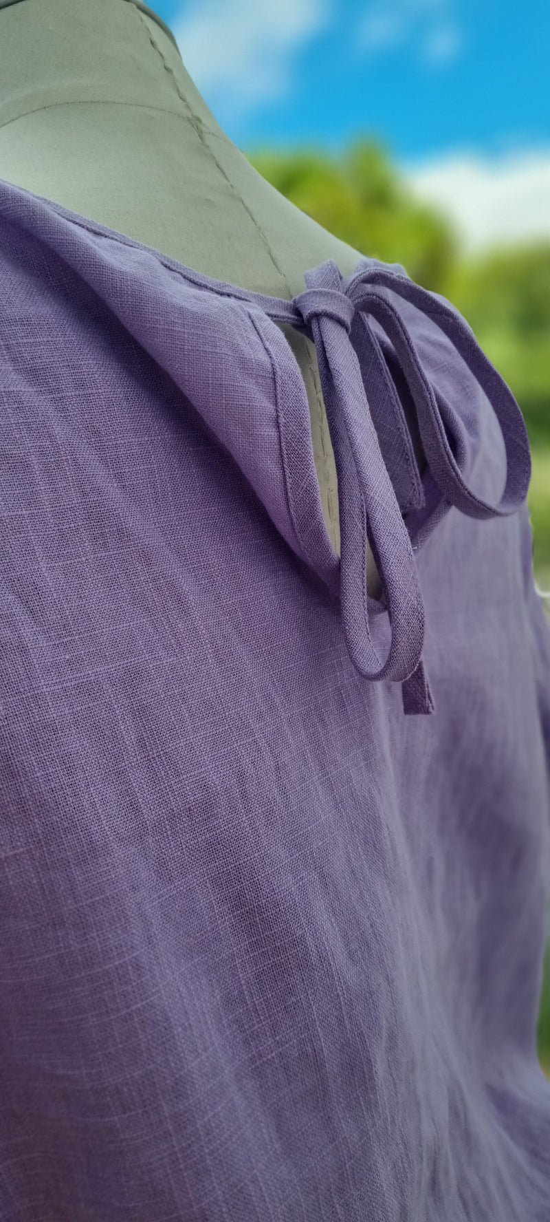 Emily Top - Lavender Linen