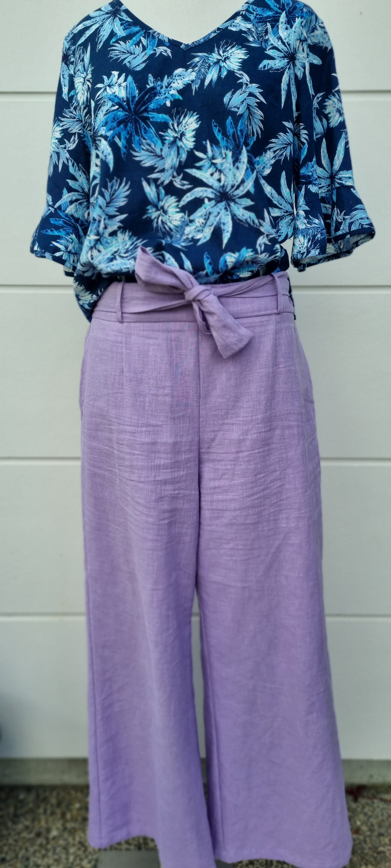 Perfect Linen Pant - Lavender