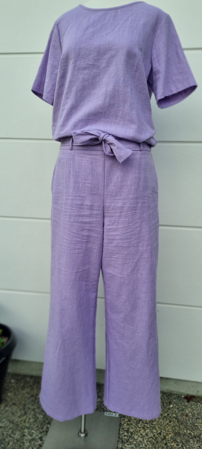 Perfect Linen Pant - Lavender