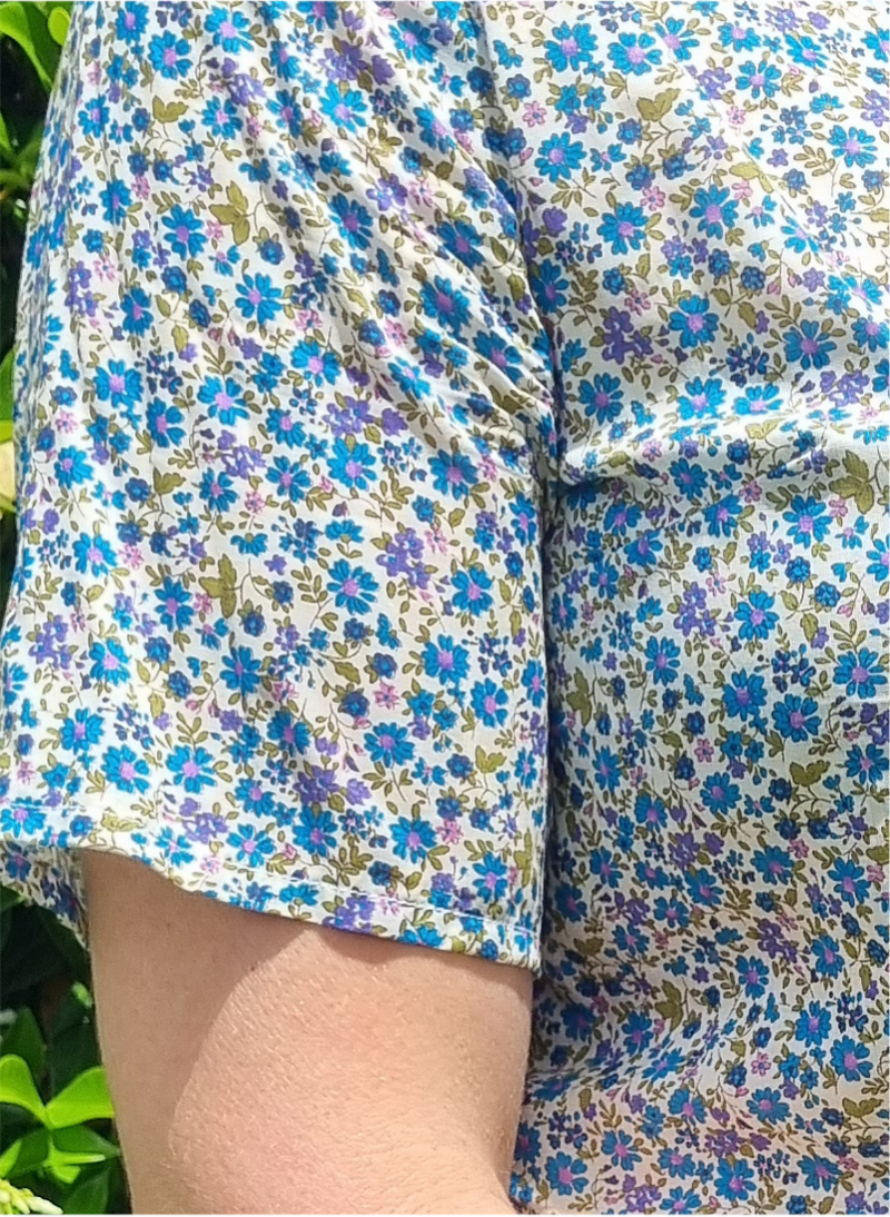 Emily Top, Blue Floral