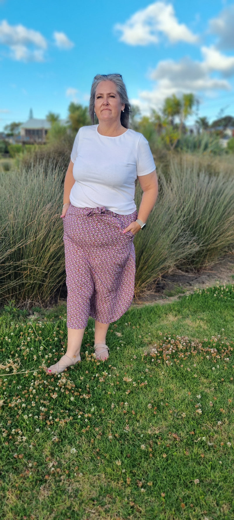 Cali Skirt - Lavendar Floral