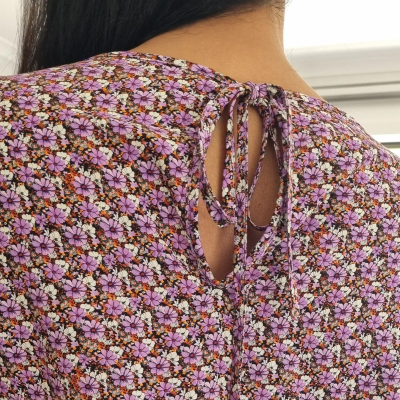 Emily Top, Lavender Floral